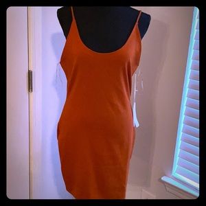 Burnt orange dress